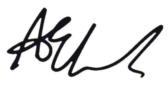 signature of Anthony Edwards